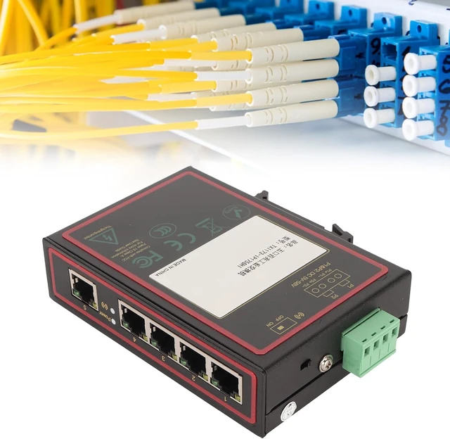 Alt view image 4 of 7 - Jiawu Industrial 5 Port Ethernet Switch for Industrial Networks