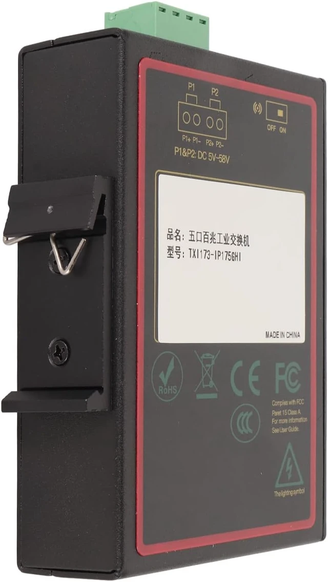 Alt view image 7 of 7 - Jiawu Industrial 5 Port Ethernet Switch for Industrial Networks