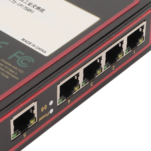 Alt view image 6 of 7 - Jiawu Industrial 5 Port Ethernet Switch for Industrial Networks