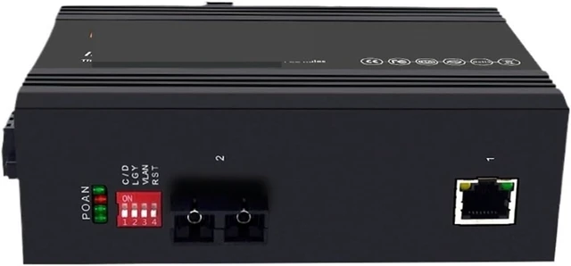 Main image of Industrial-Grade Gigabit Switch with 1 Optical and 1 Electrical DIN35 Rail Industrial Lightning Protection Industrial Ethernet Switches