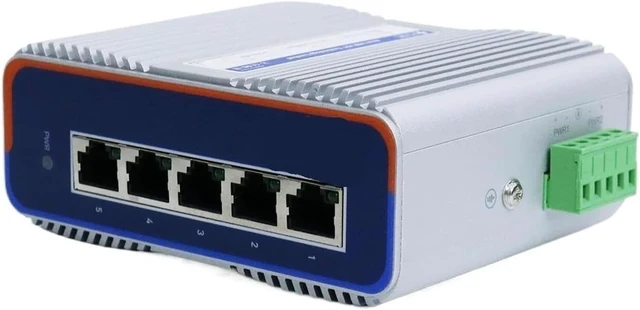 Alt view image 2 of 3 - USR-ISF1005/1008 DIN Rail 5/8 Port Industrial Ethernet Switch(5-Port 100Mbps)