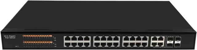 Main image of Business Ethernet switches Managed 24 Port 10/100/1000Base-T 802.3at PoE Ethernet Switch with 4 Port Gigabit TP/SFP Combo Ethernet Switch(PoE)