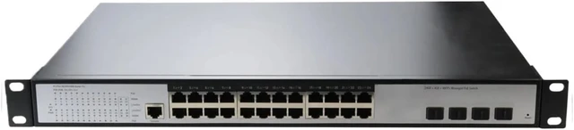 Main image of Business Ethernet switches 24 Port 10/100/1000BASE-T + 4 Port 10G SFP+ L3 Managed Switch802.3at PoE Optional(Non-PoE)