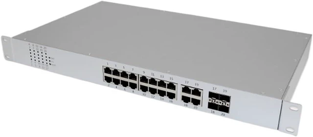 Main image of Industrial-Grade Ethernet Switch with 4 Optical and 16 Electrical Ports (4 Combo Ports) Industrial Ethernet Switches