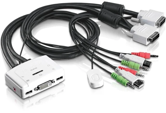 Main image of TK-214i 2-Port DVI Audio KVM Switch