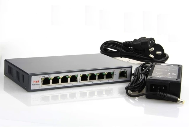 Alt view image 2 of 2 - 8+1 Port PoE Switch