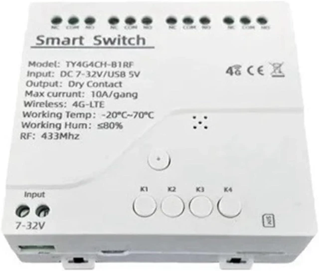 Alt view image 2 of 2 - Smart Switch InchingSelfLock Remote LTE