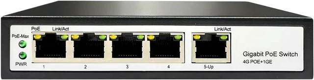 Main image of Unmanaged Gigabit 4 Port PoE Switch with Uplink(TS8204P-1G)