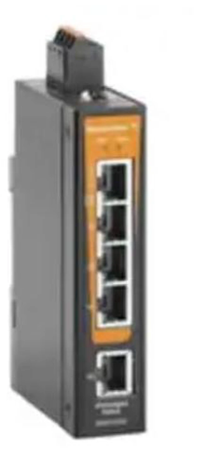 Main image of 2908100000, Unmanaged Ethernet Switches IE-SW-BLB-05-5GT-C Network Switch, unmanaged, Gigabit Ethernet, Number of Ports: 5X RJ45, IP30, -40 C...75 C, Conformal Coating