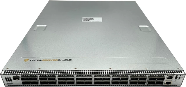 Alt view image 2 of 5 - TSS 32 Ports 100Gb QSFP28 w/ Rails Network Switch Compatible with Celestica Seastone DX010 Sonic Software