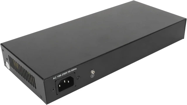 Alt view image 5 of 7 - 16 Port Gigabit Ethernet Switch, RJ45 10/100/1000M Auto Negotiation, Metal Case, Plug and Play, for Computer Network