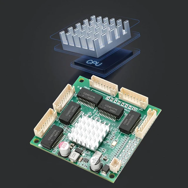 Alt view image 6 of 7 - Miniature 5 Port Gigabit Ethernet Switches Module with Standard POEs and Embedded Networking Board for Home Offices and Iots Networking Switches