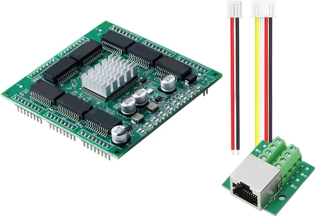 Main image of Form Factor 8 Port Gigabit Switches Module 10 / 100 / 1000Mbps for Space Constrained Networking Setups Gigabit Ethernet Switches