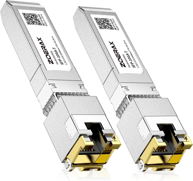 Main image of 2-Pack SFP to RJ45 10Gb,10Gbase-T sfp to RJ45 Transceiver Module