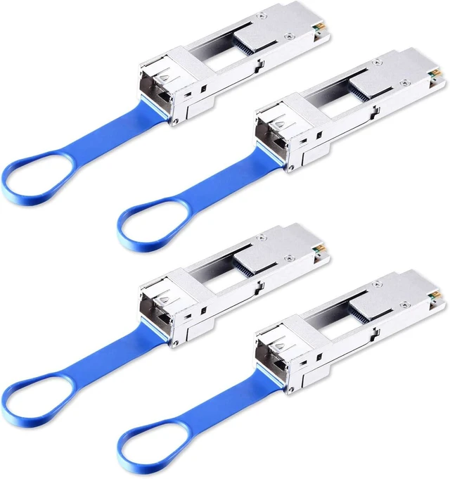 Main image of ipolex QSA Adapter- 100G QSFP28 to 25G SFP28 SFP+ Adapter Converter Module, Compatible for Dell CVR-QSFP28-SFP28, Juniper, Arista, Extreme and More, 4 Pack