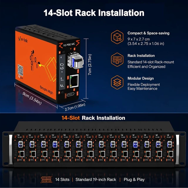 Alt view image 5 of 6 - Gigabit PoE++ Media Ethernet Converter Mxtgifar AI Managed Fiber Converter