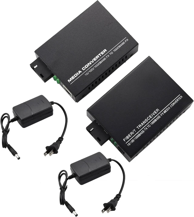 Alt view image 4 of 7 - DAGIJIRD Fiber Optic Media Converter Gigabit 1000M Single Mode SC to RJ45