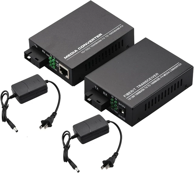 Alt view image 6 of 7 - DAGIJIRD Fiber Optic Media Converter Gigabit 1000M Single Mode SC to RJ45