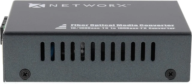Alt view image 2 of 7 - Networx® Fast Ethernet Fiber Media Converter - UTP to 100Base-FX - SC Singlemode, 20km...