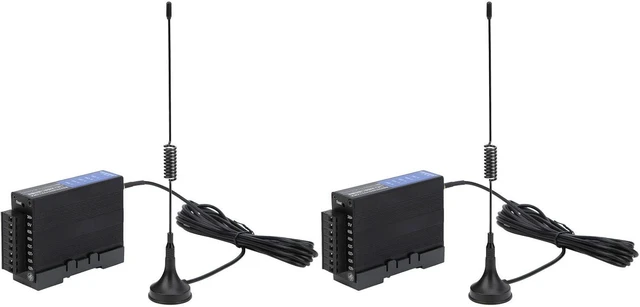 Alt view image 5 of 7 - Wireless RF Transceiver Module, Long Range RS232 RS485 RS422 Data Transmission Radio 410MHz to 525MHz DC12 to 36V Aluminum Alloy 2 Pack for Industrial Control