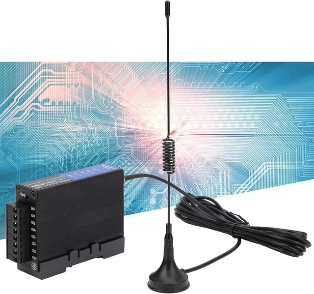 Alt view image 4 of 7 - Wireless RF Transceiver Module, Long Range RS232 RS485 RS422 Data Transmission Radio 410MHz to 525MHz DC12 to 36V Aluminum Alloy 2 Pack for Industrial Control