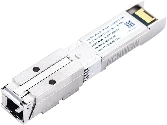 Alt view image 2 of 6 - XGSPON SFP+ ONU Stick with 8311 Firmware 10G XGS-PON ONT Transceiver