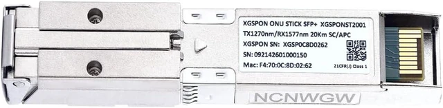Alt view image 6 of 6 - XGSPON SFP+ ONU Stick with 8311 Firmware 10G XGS-PON ONT Transceiver