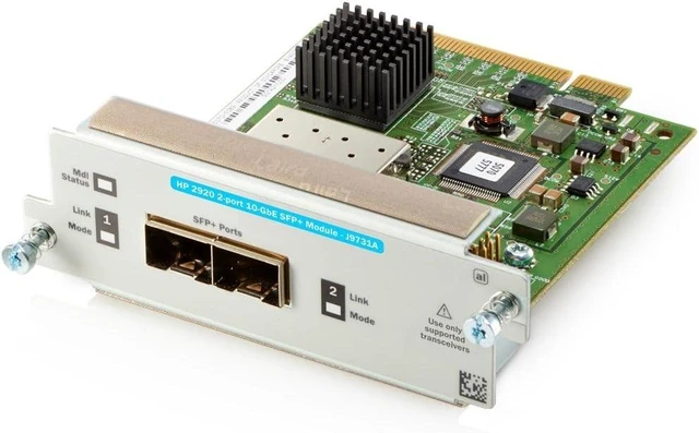 Main image of HP Hpe Networking BTO J9731A 2920 2-Ports 10GbE SFP+ Module J9731A-