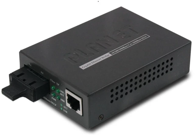 Main image of GT-802S Network- Media Converter 10/100/1000BASE-T to 1000BASE-LX (SC, SM) -20km (Planet)