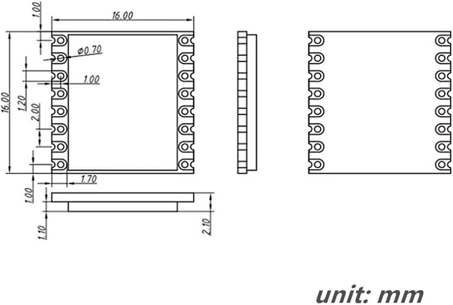 Alt view image 4 of 5 - LoRa1276-C1 Long Range Wireless Transceiver Module x 5PCS