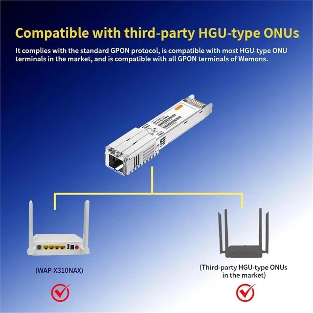 Alt view image 5 of 6 - SFP Module Gigabit Modular OLT cat Stick Equipment GPON Networking Module Router Switch Port Plug-in SFP(OLT-STICK-G16)