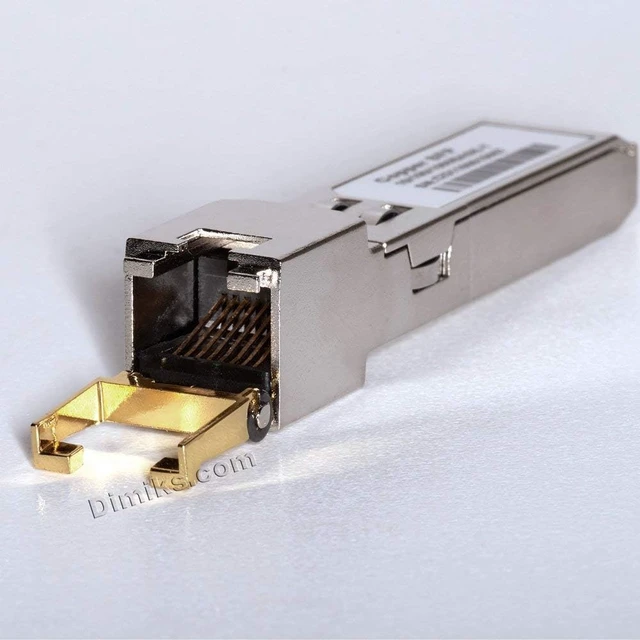 Alt view image 2 of 5 - SFP+ Copper RJ45 (SFPPlus, SFP Plus) SFP-10G-T 10Gbase-T RJ45 transceiver Module. Multi Rate: 10G / 5G / 2.5G.