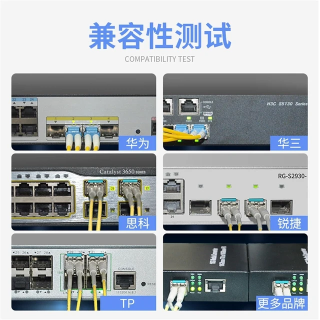 Alt view image 4 of 5 - 1PCS 10G Multi-Mode Dual-Fiber Optical Module 300m 10G Multi-Mode Dual-Fiber Optical Module SFP+10G-SR Compatible