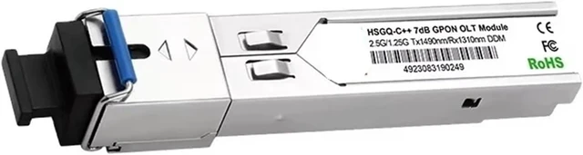 Alt view image 6 of 6 - 2.5Gbps/1.25Gbps SFP Mpdule OLT C+++ 7/8/9dB SC UPC Optical PON Module 1490/1310nm Max Distance 20kmTransceiver Module(1PCS 7dB)
