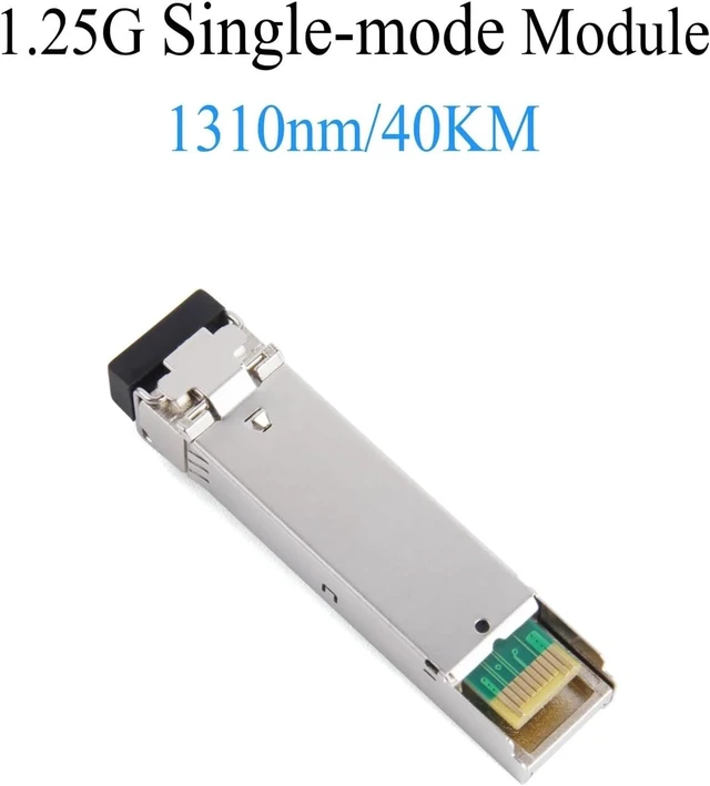 Alt view image 2 of 7 - 5PCS Gigabit Fiber SFP Module 1000M Single Mode Multimode 2×LC 1.25G Multifiber 1310nm/1550nm for Ethernet Switch(1310nm 40KM)