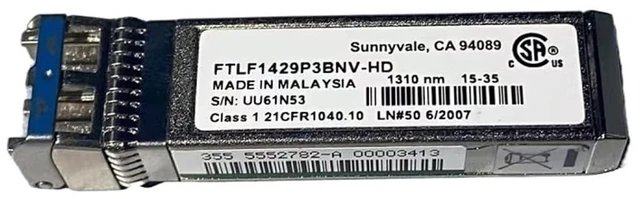 Main image of FTLF1429P3BNV-HD 16G Fiber Module Sfp 5552782-A Storage HDS/16gb 1310nm 10km Single Mode Optical Fiber