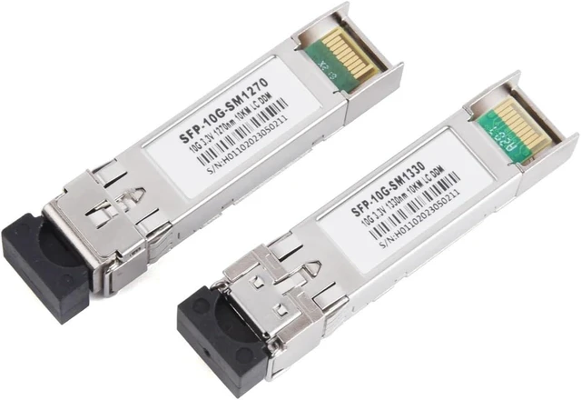 Main image of 1Pair 10G Fiber SFP Module LC 1270nm/1330nm Single Mode 10KM/20KM/40KM A+B Fiber Module Fit for Ethernet Switch(10KM)