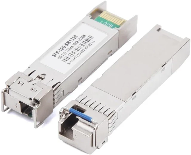 Alt view image 5 of 7 - 1Pair 10G Fiber SFP Module LC 1270nm/1330nm Single Mode 10KM/20KM/40KM A+B Fiber Module Fit for Ethernet Switch(10KM)