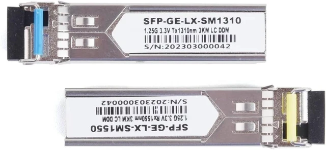 Alt view image 6 of 6 - 5 Pairs 1.25G Gigabit SFP Fiber Optic Module Single Mode Single Fiber LC 1310/1550nm A+B End for Ethernet Switch(40KM)