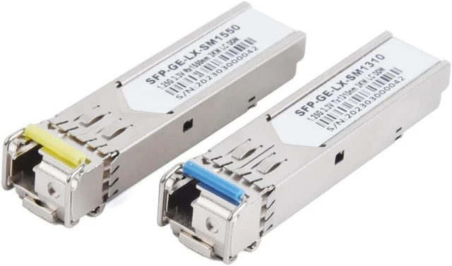Alt view image 4 of 6 - 5 Pairs 1.25G Gigabit SFP Fiber Optic Module Single Mode Single Fiber LC 1310/1550nm A+B End for Ethernet Switch(40KM)