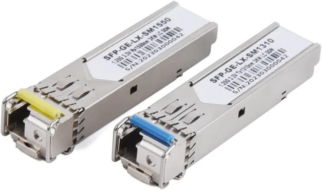 Alt view image 4 of 6 - 1Pair Gigabit Fiber SFP Module 1000M LC 1.25G Single Mode A+B Fiber Module Fit for Ethernet Switch(3KM)