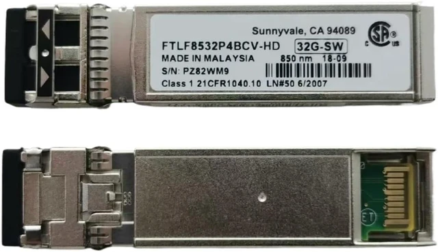 Alt view image 3 of 3 - FTLF8532P4BCV-HD 32G SW 850nm SFP+/32GB Fiber Switch/5562178-A E590 E790 G200 G400 G600 G800 F600 F900 SFP