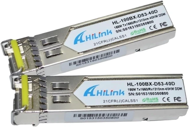 Alt view image 2 of 6 - Bi-Directional SFP 40KM 1310/1550nm LC Simplex 40km Transceiver LC DDM (Color : 1 Pair)