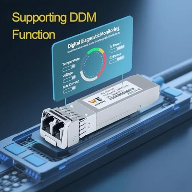 Alt view image 5 of 6 - 6 Pack 10GBase-SR Transceiver, 10G SFP+ SR Module MMF Multimode 300m 850nm