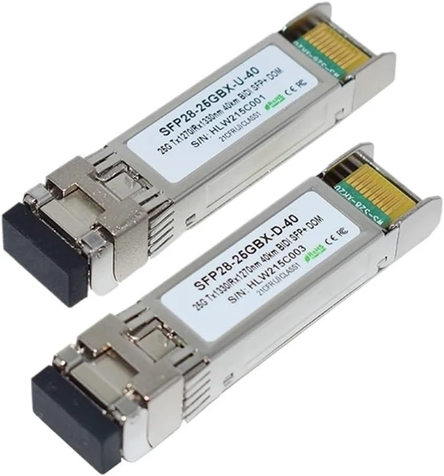 Alt view image 2 of 2 - Single Fiber 25GBASE-BX 25G 1270nm/1330nm 10km20km/40km LR/ER SFP28 LC(1 Pair 10km)