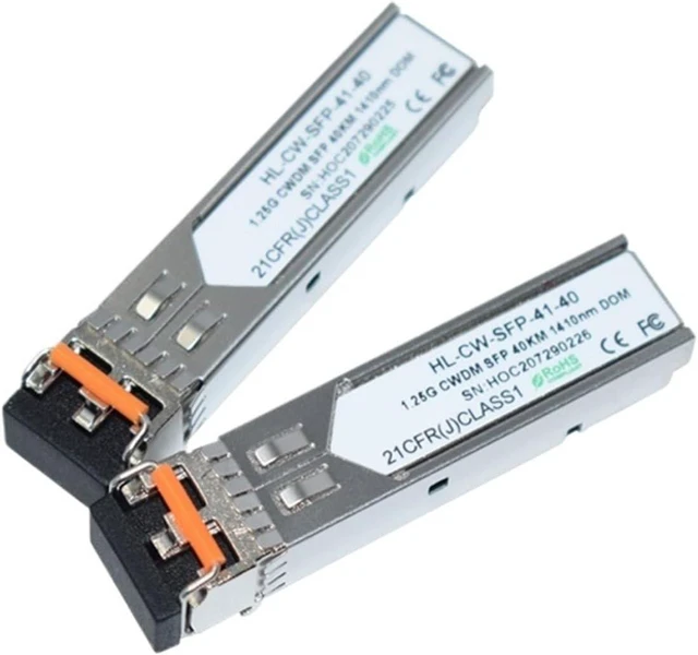 Main image of 1.25G SFP CWDM 40km 1410nm SMF Dual DOM modules with LC Connector