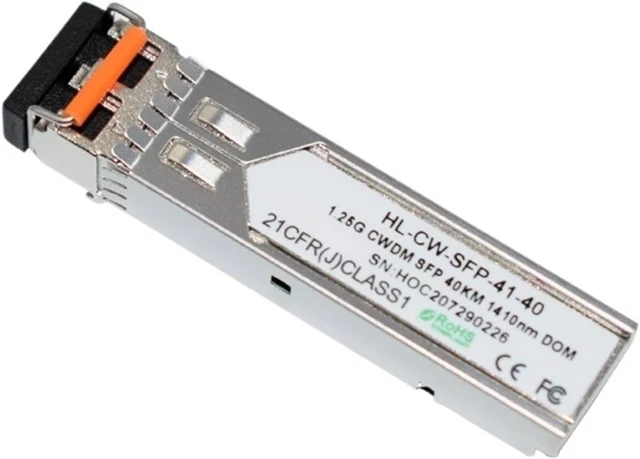 Alt view image 4 of 6 - 1.25G SFP CWDM 40km 1410nm SMF Dual DOM modules with LC Connector