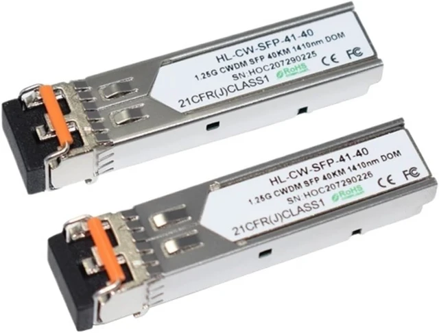 Alt view image 3 of 6 - 1.25G SFP CWDM 40km 1410nm SMF Dual DOM modules with LC Connector