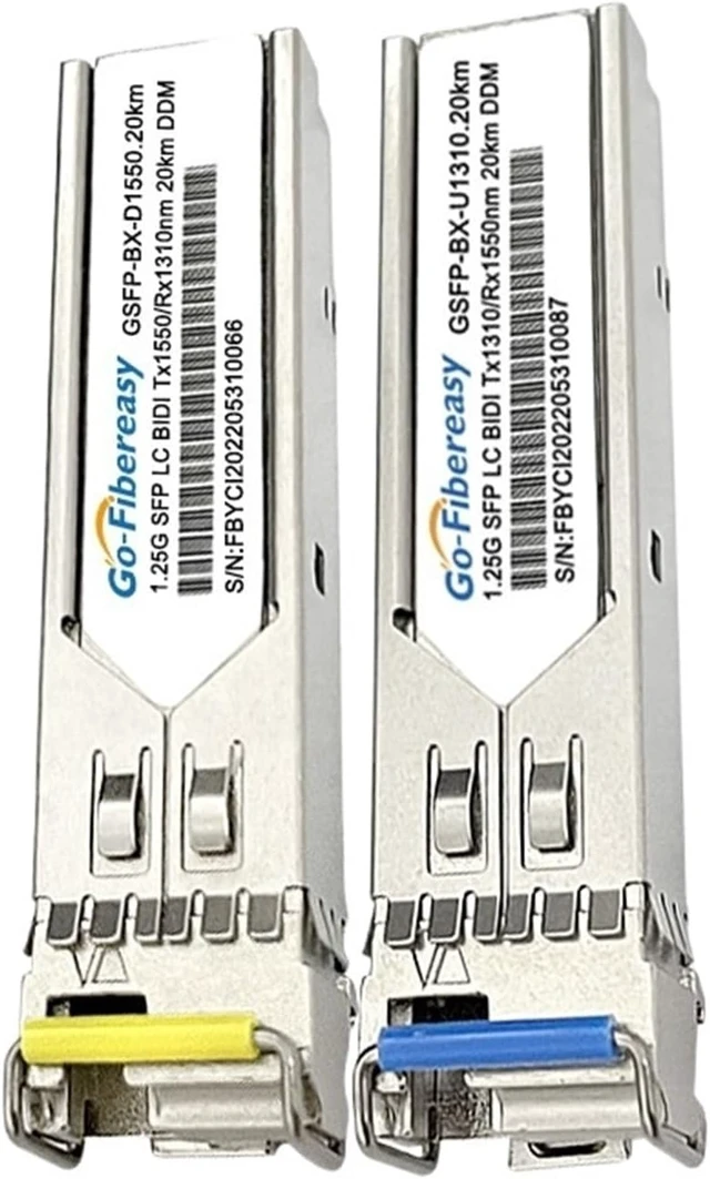 Alt view image 2 of 5 - Sfp Optical Module 1.25G Gigabit Single Mode Single Fiber LC Port Optical Module 20km Compatible Switch(20km)