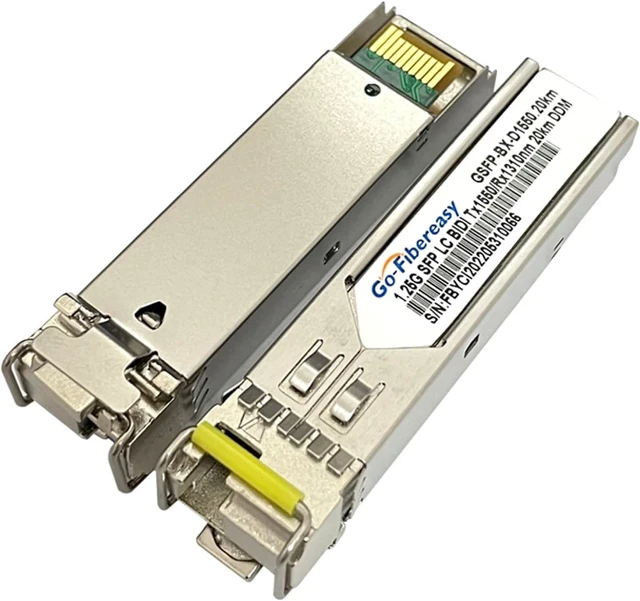 Alt view image 5 of 5 - Sfp Optical Module 1.25G Gigabit Single Mode Single Fiber LC Port Optical Module 20km Compatible Switch(20km)